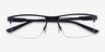 Interception Blue  Black MetalEyeglass Frames from EyeBuyDirect, Closed View