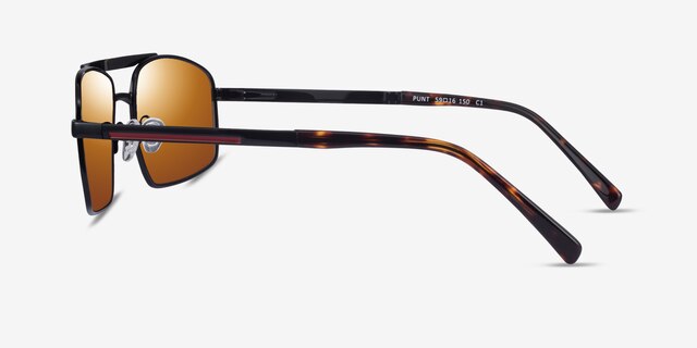 Punt Black Tortoise AcetateSunglass Frames from EyeBuyDirect, Side View