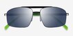 Punt Gunmetal Green AcetateSunglass Frames from EyeBuyDirect, Closed View