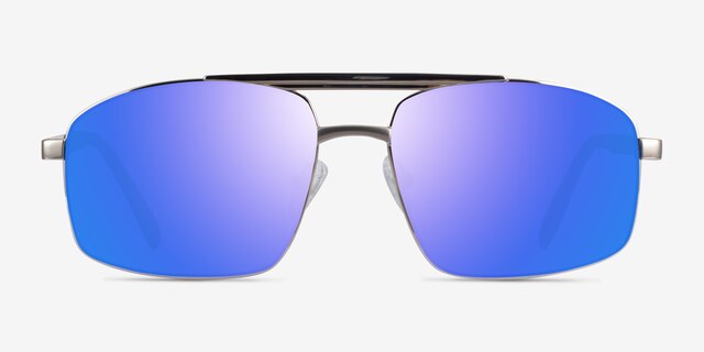 Punt Silver Green AcetateSunglass Frames from EyeBuyDirect, Front View