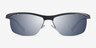 Yard Matte Gray Black PlasticSunglass Frames from EyeBuyDirect, Front View