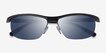 Yard Matte Gray Black MetalSunglass Frames from EyeBuyDirect, Closed View