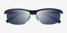 Yard Matte Gray Black PlasticSunglass Frames from EyeBuyDirect, Closed View