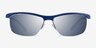 Yard Matte Navy PlasticSunglass Frames from EyeBuyDirect, Front View