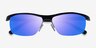 Yard Matte Black PlasticSunglass Frames from EyeBuyDirect, Closed View