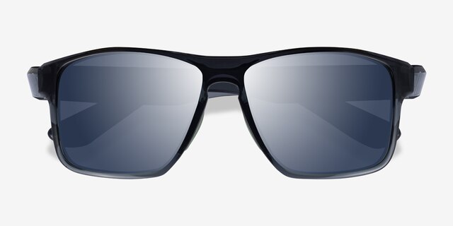 Running Gray Green PlasticSunglass Frames from EyeBuyDirect, Closed View