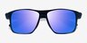 Running Blue Red PlasticSunglass Frames from EyeBuyDirect, Closed View