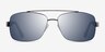 Center Gunmetal Black MetalSunglass Frames from EyeBuyDirect, Front View