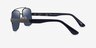 Center Gunmetal Black MetalSunglass Frames from EyeBuyDirect, Side View