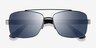 Center Gunmetal Black MetalSunglass Frames from EyeBuyDirect, Closed View