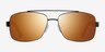 Center Black Red MetalSunglass Frames from EyeBuyDirect, Front View