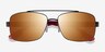 Center Black Red MetalSunglass Frames from EyeBuyDirect, Closed View