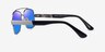 Center Silver Black MetalSunglass Frames from EyeBuyDirect, Side View