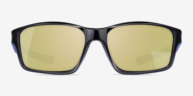 Cycle Black Blue PlasticSunglass Frames from EyeBuyDirect, Front View