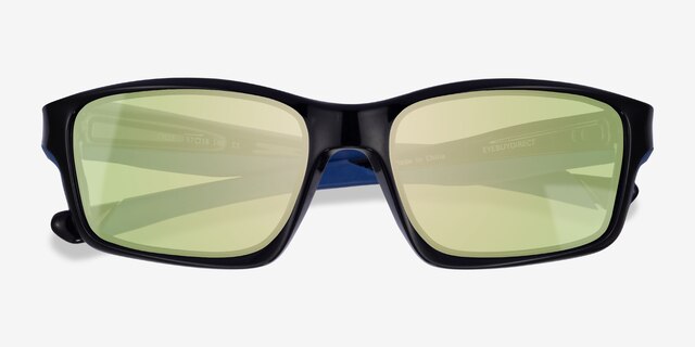 Cycle Black Blue PlasticSunglass Frames from EyeBuyDirect, Closed View
