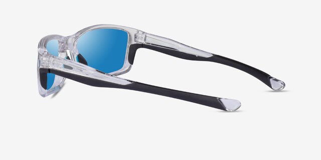 Cycle Clear Black PlasticSunglass Frames from EyeBuyDirect, Side View