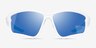 Flip White PlasticSunglass Frames from EyeBuyDirect, Front View