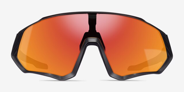 Chamonix Black PlasticSunglass Frames from EyeBuyDirect, Front View