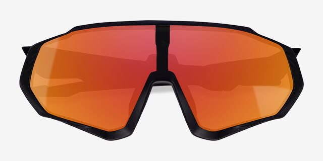 Chamonix Black PlasticSunglass Frames from EyeBuyDirect, Closed View
