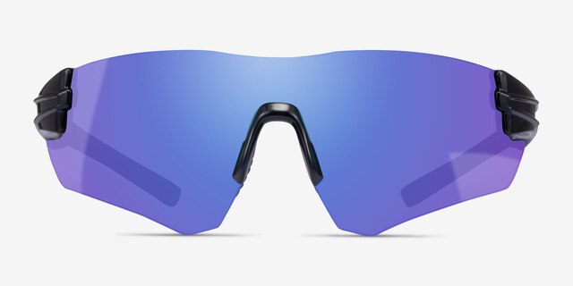 Tourney Black PlasticSunglass Frames from EyeBuyDirect, Front View