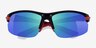 Match Black Red PlasticSunglass Frames from EyeBuyDirect, Closed View