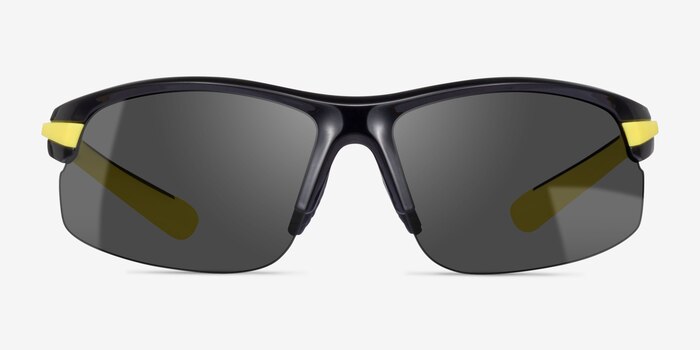 Match Black Yellow Plastic Sunglass Frames from EyeBuyDirect