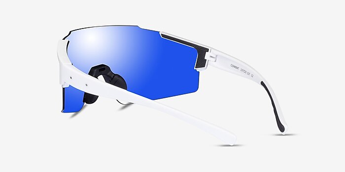 Combat White Plastic Sunglass Frames from EyeBuyDirect