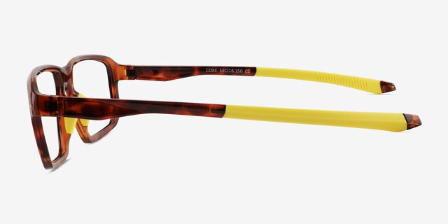 Core Tortoise PlasticEyeglass Frames from EyeBuyDirect, Side View