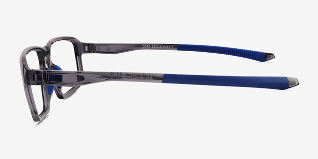 Core Clear Gray Eco-friendlyEyeglass Frames from EyeBuyDirect, Side View