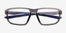 Core Clear Gray Eco-friendlyEyeglass Frames from EyeBuyDirect, Closed View