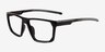 Bio Black PlasticEyeglass Frames from EyeBuyDirect, Angle View
