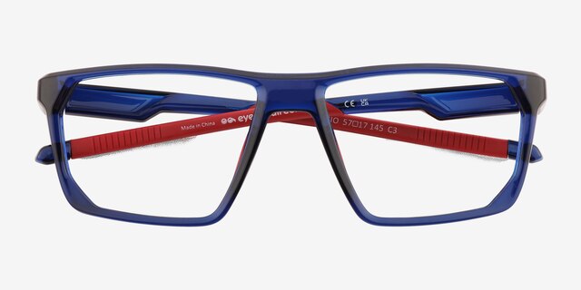 Bio Clear Navy PlasticEyeglass Frames from EyeBuyDirect, Closed View