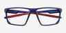 Bio Clear Navy PlasticEyeglass Frames from EyeBuyDirect, Closed View