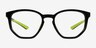 Atom Black Eco-friendlyEyeglass Frames from EyeBuyDirect, Front View