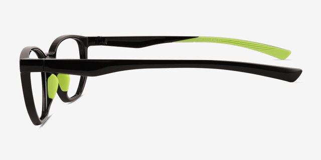 Atom Black Eco-friendlyEyeglass Frames from EyeBuyDirect, Side View