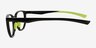 Atom Black Eco-friendlyEyeglass Frames from EyeBuyDirect, Side View
