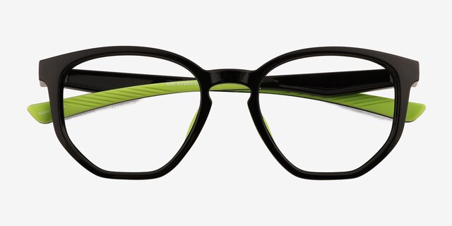 Atom Black Eco-friendlyEyeglass Frames from EyeBuyDirect, Closed View
