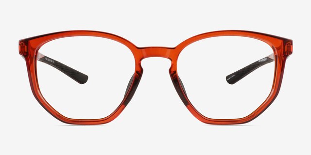 Atom Clear Orange Eco-friendlyEyeglass Frames from EyeBuyDirect, Front View