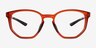 Atom Clear Orange Eco-friendlyEyeglass Frames from EyeBuyDirect, Front View