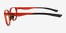 Atom Clear Orange Eco-friendlyEyeglass Frames from EyeBuyDirect, Side View