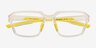 Phys Clear Yellow PlasticEyeglass Frames from EyeBuyDirect, Closed View