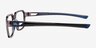 Phys Clear Gray Eco-friendlyEyeglass Frames from EyeBuyDirect, Side View