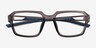 Phys Clear Gray Eco-friendlyEyeglass Frames from EyeBuyDirect, Closed View