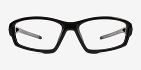 Matter Noir Plastique Montures de lunettes de vue d'EyeBuyDirect, Vue de Face