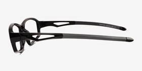 Matter Noir Plastique Montures de lunettes de vue d'EyeBuyDirect, Vue de Côté