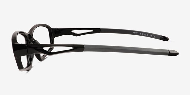Matter Black Eco-friendlyEyeglass Frames from EyeBuyDirect, Side View