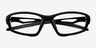 Matter Black Eco-friendlyEyeglass Frames from EyeBuyDirect, Closed View