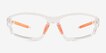 Matter Clear Orange PlasticEyeglass Frames from EyeBuyDirect, Front View