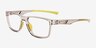 Dual Clear Gray Eco-friendlyEyeglass Frames from EyeBuyDirect, Angle View