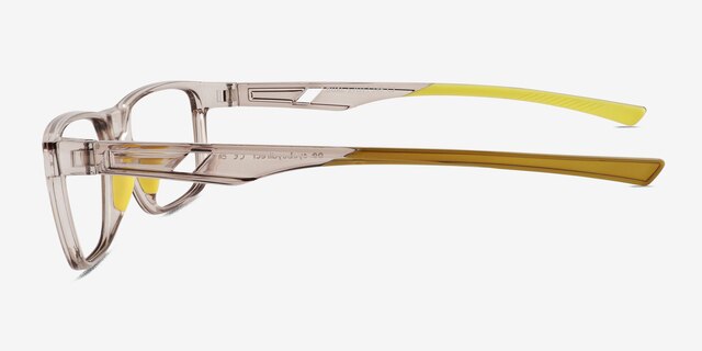 Dual Clear Gray Eco-friendlyEyeglass Frames from EyeBuyDirect, Side View